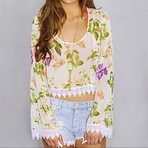 Show Me Your Mumu Floral Crop Top